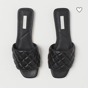 H&M Leather Slides